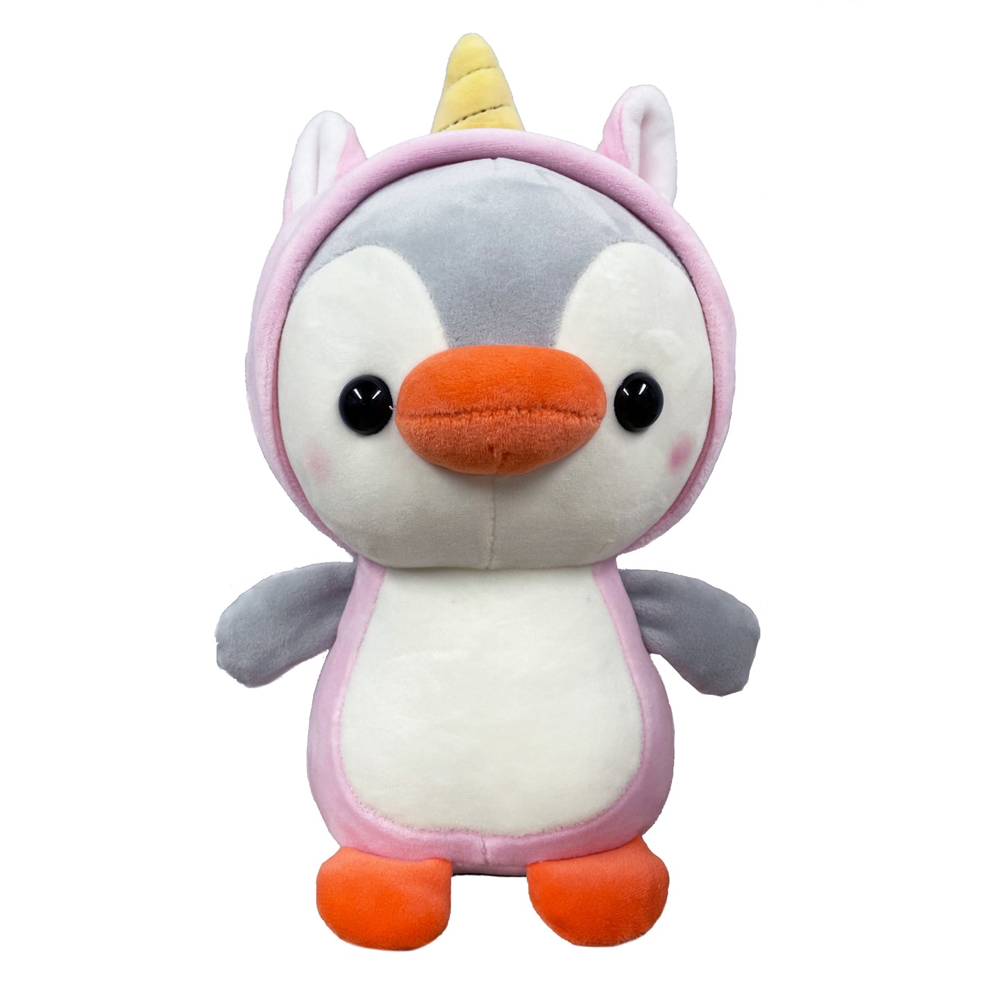 10‘’ Penguin-Unicorn Plush Kawaii Stuffed Animal, Animal Plush Toys Penguin Wearing unicorn Costume Plushies, Cute Animal Doll Gift for Kids, Girls, Birthday, Valentines, Christmas