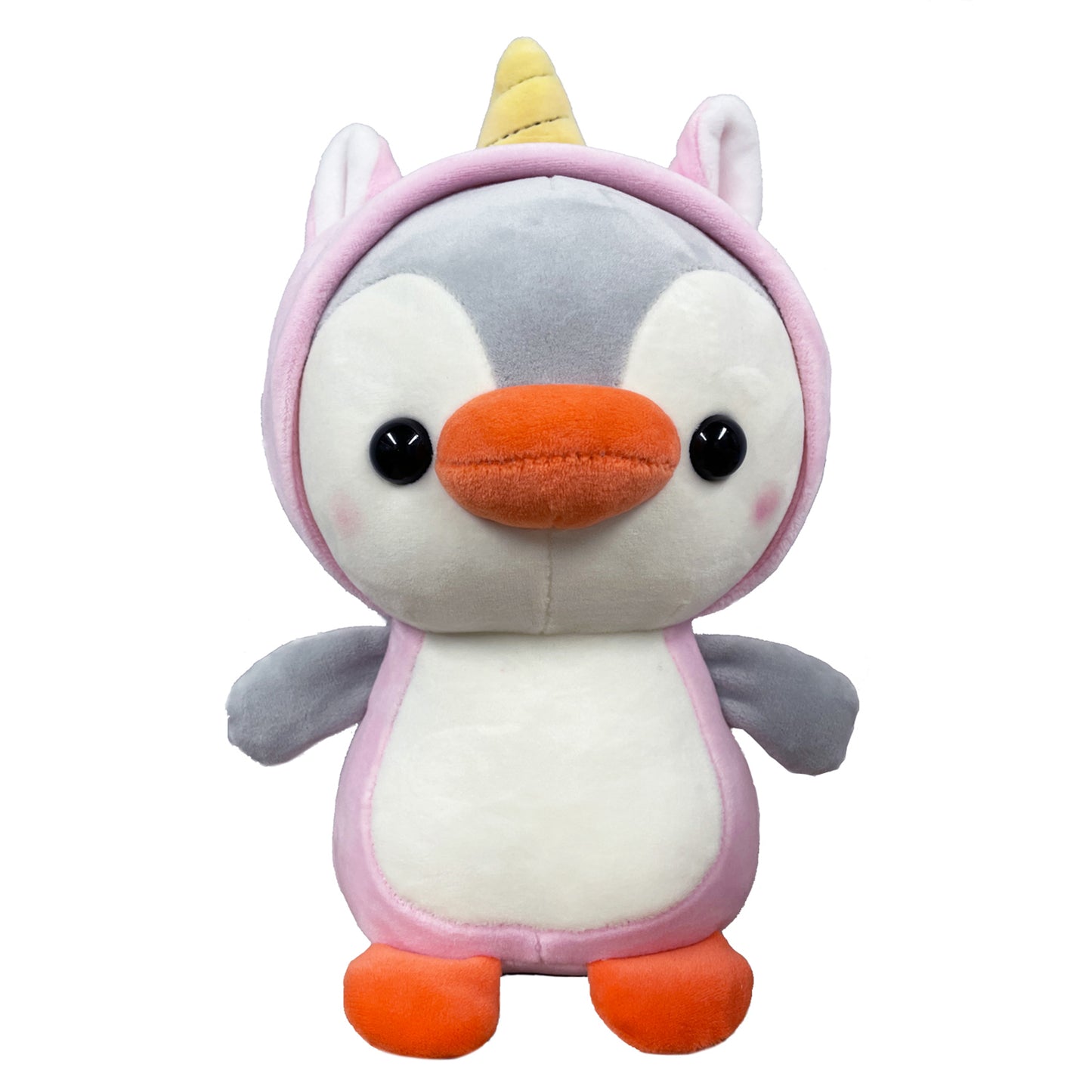 10‘’ Penguin-Unicorn Plush Kawaii Stuffed Animal, Animal Plush Toys Penguin Wearing unicorn Costume Plushies, Cute Animal Doll Gift for Kids, Girls, Birthday, Valentines, Christmas